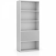Regały biurowe - B2B Partner Regał biurowy wysoki LAYERS, 1 schowek, 800 x 400 x 1905, biały/szary 611479 - miniaturka - grafika 1