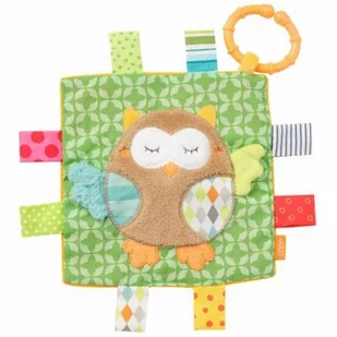 Zawieszka szmatka sensoryczna sowa z kolekcji śpiący las #T1 - Zabawki sensoryczne - miniaturka - grafika 1