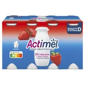Kefiry, jogurty, maślanki - Danone Actimel Truskawkowy 8x100g - miniaturka - grafika 1