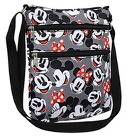 Torebki damskie - Disney Torba crossbody Myszka Miki Minnie nadruk paszport podróż, szary - miniaturka - grafika 1