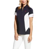 Koszulki jeździeckie - Ariat Koszulka CAMBRIA JERSEY damska - navy - miniaturka - grafika 1
