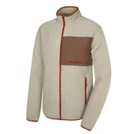 Bluzy sportowe męskie - Męska bluza Husky Addy zip M Rozmiar: XXL / Kolor: beżowy - miniaturka - grafika 1