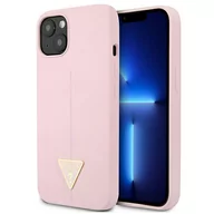 Etui i futerały do telefonów - Guess GUHCP13MSLTGU iPhone 13 6,1" fioletowy/purple hardcase Silicone Triangle GUE001929 - miniaturka - grafika 1