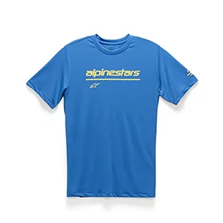 Koszulki męskie - Alpinestars Koszulka męska Tech Line Up Performance niebieski jasnoniebieski S - grafika 1