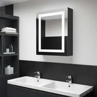 Szafki łazienkowe - Lumarko Szafka łazienkowa z lustrem i LED, 50x13x70 cm - miniaturka - grafika 1