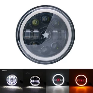 Lampa Przednia 7" Full Led Star 1Szt - Lampy przednie - miniaturka - grafika 1