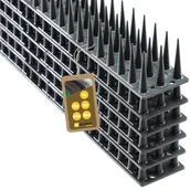 Zwalczanie i odstraszanie szkodników - Plastikowe kolce ochronne na ptaki Arcas, antracyt, 6 szt. - miniaturka - grafika 1