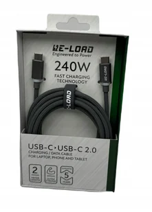 kabel usb C do usb C 2.0 w oplocie 2m 240W - Kable USB - miniaturka - grafika 1