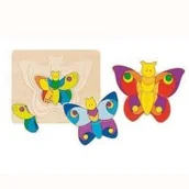 Układanki dla dzieci - Goki Układanka warstwowa Motylki - miniaturka - grafika 1