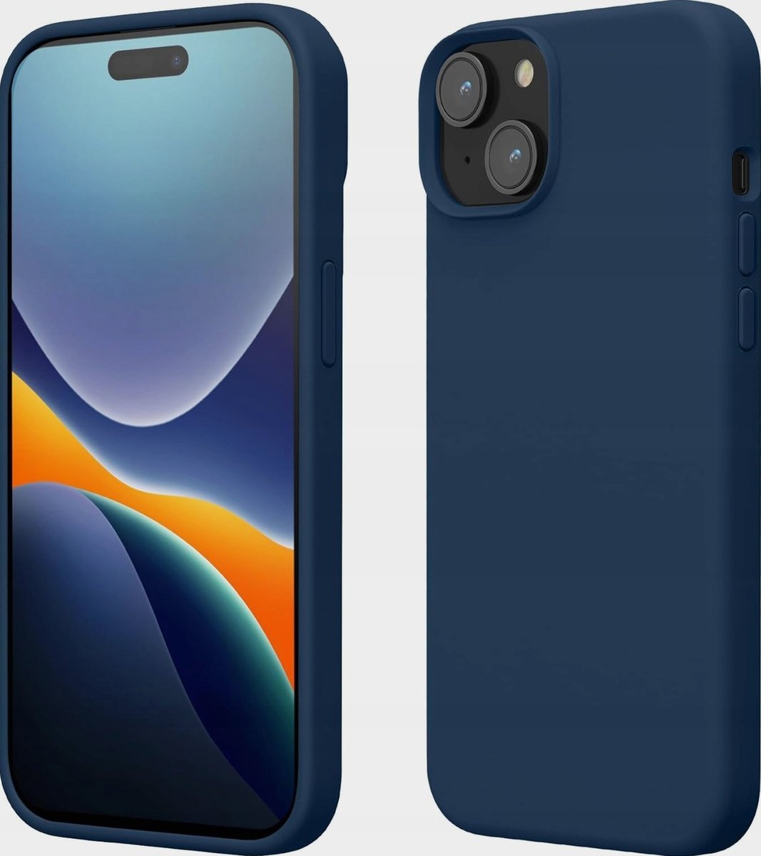 ETUI TELEFON GRANATOWE OBUDOWA ETUI SILIKONOWE ANTYPOŚLIZGOWE MIĘKKIE