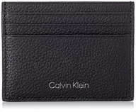 Portfele - Calvin Klein Męski ciepły uchwyt na karty 6CC akcesoria - portfel podróżny, czarny, jeden rozmiar, Czarny, Rozmiar Uniwersalny - miniaturka - grafika 1
