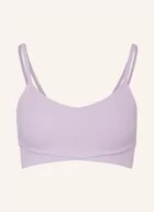 Biustonosze - Under Armour Biustonosz Sportowy Meridian lila - miniaturka - grafika 1