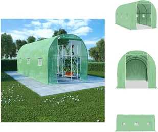 vidaXL Szklarnia 9 m² 4,5x2x2 m - Szklarnie - Szklarnie ogrodowe - miniaturka - grafika 1