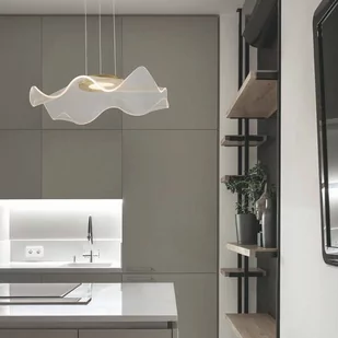 MLAMP Wisząca LAMPA dekoracyjna 139054501 MLAMP modernistyczna OPRAWA zwis LED 30W 3000K meduza falująca złota 139054501 - Lampy sufitowe - miniaturka - grafika 1