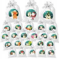 Ozdoby bożonarodzeniowe - KALENDARZ ADWENTOWY WORECZKI ŚWIĘTA 24 SZT Y3 - miniaturka - grafika 1