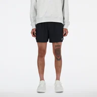 Spodenki męskie - Spodenki męskie New Balance MS41286BK  czarne - miniaturka - grafika 1