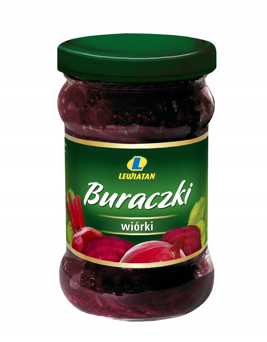 Lewiatan Buraczki Wiórki 290g - Marynowane z Naturalnych Buraków