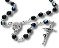 Różańce - Różaniec kryształkowy granatowy, 6mm - miniaturka - grafika 1