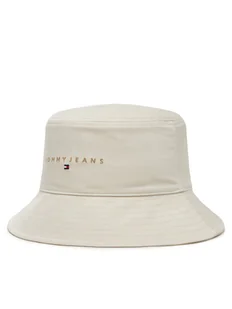 Tommy Jeans Bucket Tjm Linear Logo AM0AM13420 Beżowy - Czapki męskie - miniaturka - grafika 1