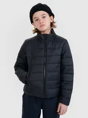 Kurtki i płaszcze dla chłopców - 4F Kurtka puchowa z wypełnieniem syntetycznym chłopięca - czarna 122 (6-7 lat) - miniaturka - grafika 1