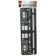 Akcesoria motoryzacyjne - Ramka tablicy rejestracyjnej czarna 4Car - miniaturka - grafika 1