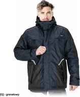 Kurtki męskie - LH-ASTRAL-LJ - Kurtka ochronna ocieplana w wersji przedłużanej męska stójka odsuwany kaptur rękawy zakończone zapięciem na rzep elementy odblaskowe 3XL - miniaturka - grafika 1