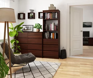 REGAŁ BIUROWY R 60 cm CLP 3 SZUFLADY 2 PÓŁKI WENGE - Regały biurowe - miniaturka - grafika 10