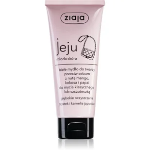 Ziaja Jeju białe mydło do twarzy przeciw sebum 75ml - Mydła - miniaturka - grafika 1