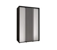 Szafy - Szafa przesuwna Garderoba SAPPORO 1 150 gł. 45 czarny/biały - miniaturka - grafika 1