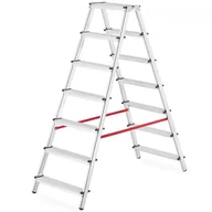 Drabiny - Drabina domowa dwustronna 2x7 stopnie HIGHER - 3,50m - miniaturka - grafika 1