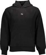 Bluzy męskie - Calvin Klein BLUZA CALVIN KLEIN BEZ ZAMKA CZARNA MĘSKA 2XL - miniaturka - grafika 1