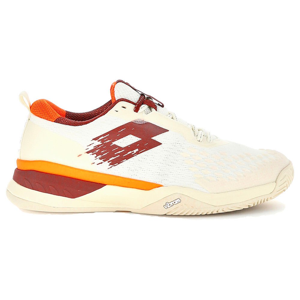 Męskie buty tenisowe Lotto Raptor Hyperpulse 100 IV Clay Antique White/Madder Brown EUR 43