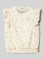 Bluzki dla dziewczynek - Bluzka obszyta falbaną - miniaturka - grafika 1