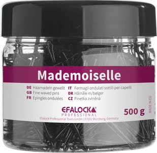 Efalock Mademoiselle, spinki do koka karbowane 45mm, 500g, złoty - Ozdoby do włosów - miniaturka - grafika 1