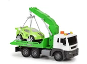 Samochody i pojazdy dla dzieci - Multifunkcyjna Ciężarówka, Laweta, Dźwig, Transporter + Samochód 1:16 - miniaturka - grafika 1