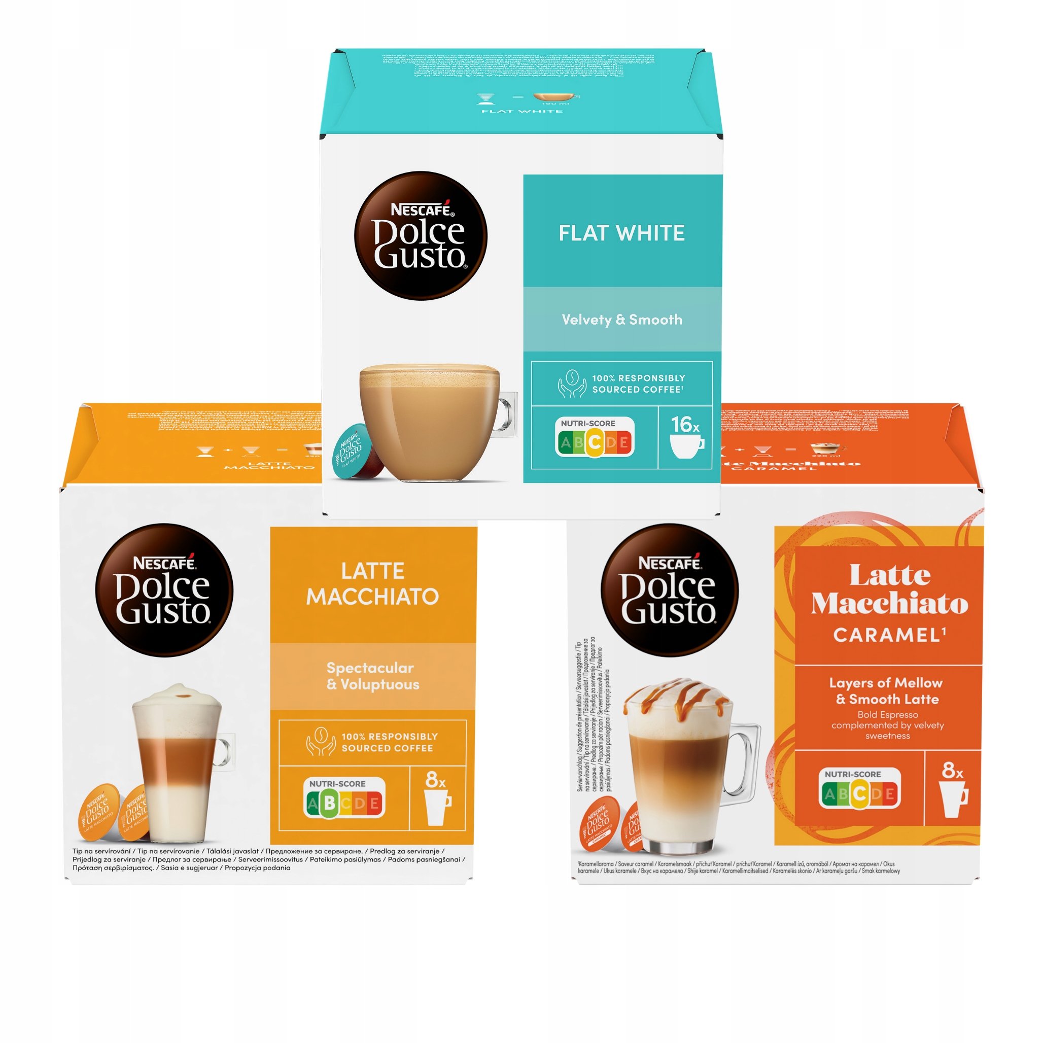 Dolce Gusto Kapsułki Kawa Latte Flat White 48szt
