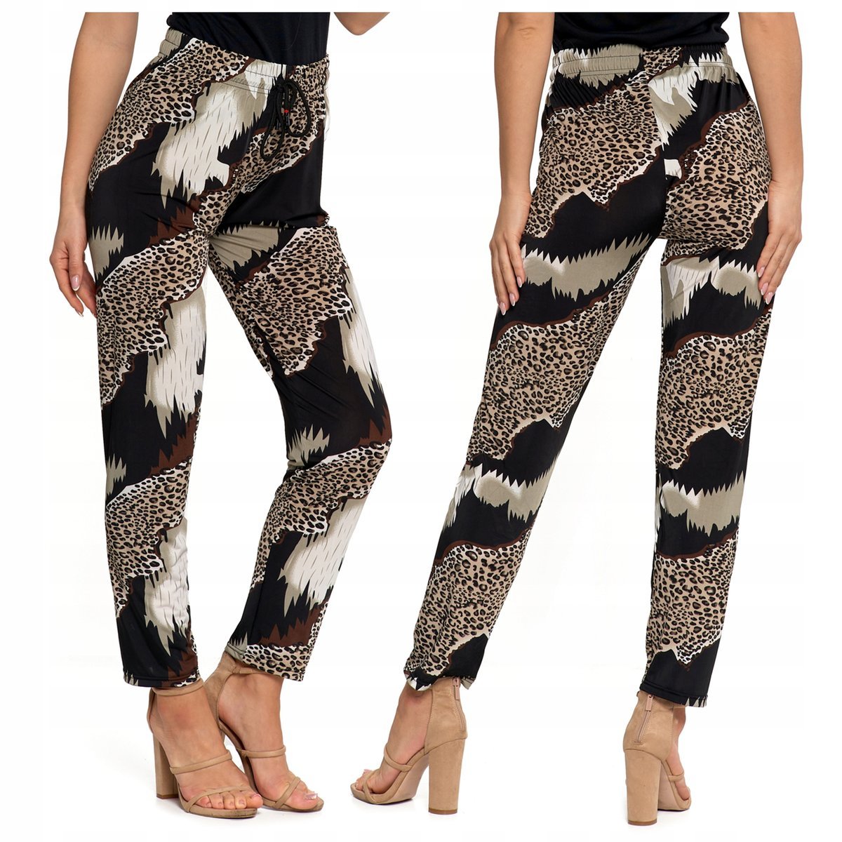 Spodnie Damskie Alladynki Haremki Pumpy Luźne Spodnie MORAJ r. L/XL