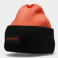 Czapki damskie - Czapka 4F Jr HJZ22-JCAM004 (kolor Czarny. Pomarańczowy) - miniaturka - grafika 1