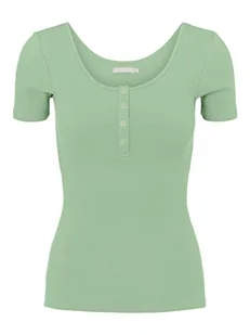 PIECES Damska koszulka Pckitte SS Top Noos Bc, Quiet Green, XS - Koszulki i topy damskie - miniaturka - grafika 1