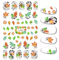 Ozdoby do paznokci - Naklejki Do Zdobienia Paznokci Wzorki Jesień F-783 - miniaturka - grafika 1