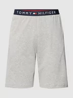 Spodnie sportowe męskie - Szorty z dzianiny dresowej z elastycznym pasem z logo model ‘JERSEY SHORT’ - miniaturka - grafika 1
