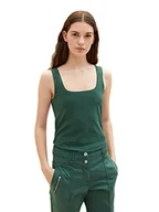 Koszulki i topy damskie - TOM TAILOR Damski Top 1035393, 18601 - Pineneedle Green, XS - miniaturka - grafika 1