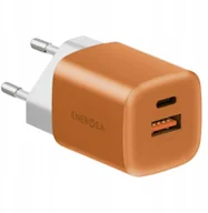Ładowarki do telefonów - Ładowarka Energea Ładowarka sieciowa Ampcharge GaN35 USB-C/USB-A PD/PPS/QC3.0 35W pomarańczowy - miniaturka - grafika 1