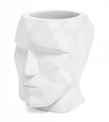 Przyborniki na biurko - pojemnik na długopisy The Head 12 x 11,5 cm cementowy niebieski - miniaturka - grafika 1