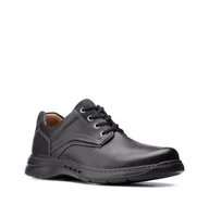 Półbuty męskie - Clarks Un Brawley Pace H [black leather] - rozmiar 41 - miniaturka - grafika 1