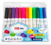 Przybory szkolne - Easy Stationery Pisaki Jumbo spiralne zapachowe 12 kolorów EASY - miniaturka - grafika 1