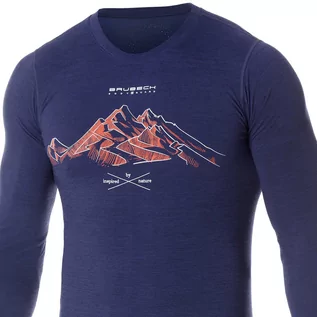 Bluzy narciarskie - Termoaktywna Bluza Brubeck Outdoor Wool Pro - grafika 1