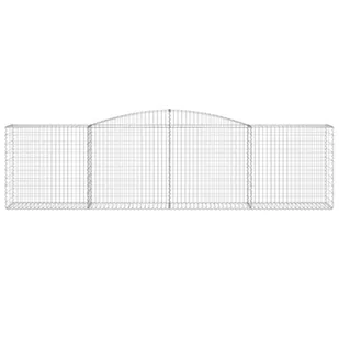 Łukowaty kosz gabionowy, 400x50x100/120cm, galwanizowane żelazo - Ogrodzenia - miniaturka - grafika 4