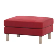 Pokrowce na meble - Dekoria pl pl Pokrowiec na podnóżek Karlstad intensywna czerwień 61 x 79 x 44 cm Velvet 622-704-15 - miniaturka - grafika 1