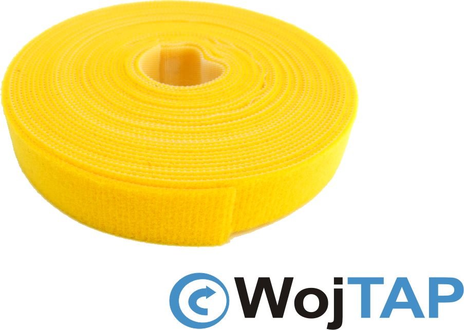 Wojtap Taśma rzepowa szr. 20mm, 5 metrów - ŻÓŁTY